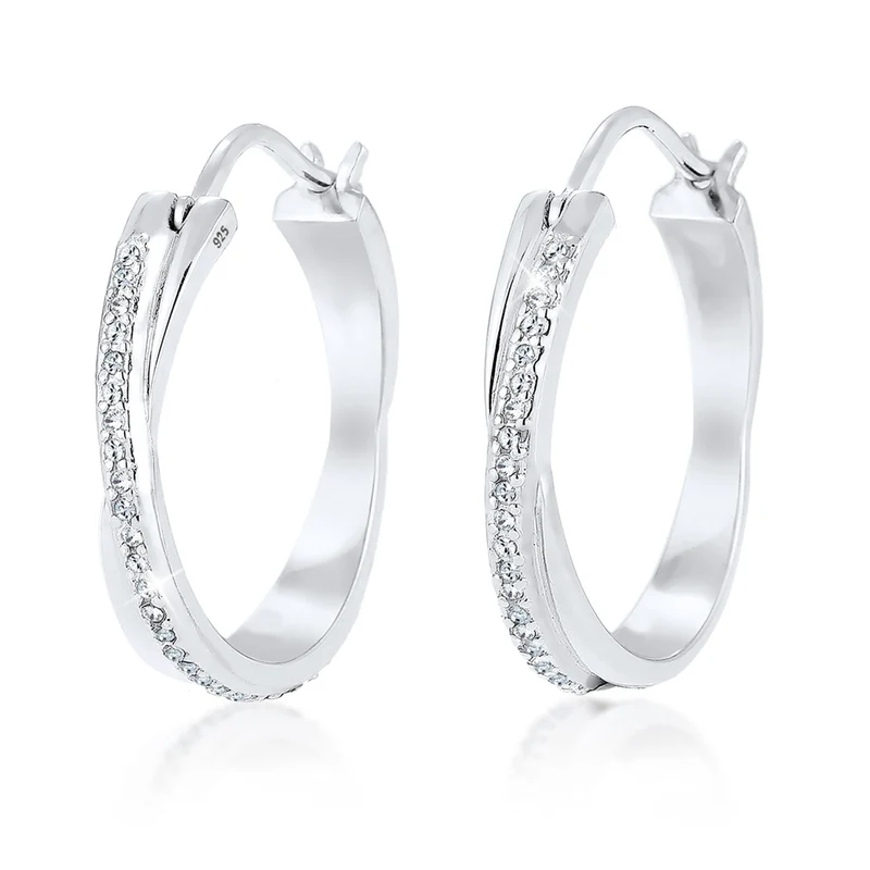 Creole | Mit Kristallen von Swarovski® (Weiß)