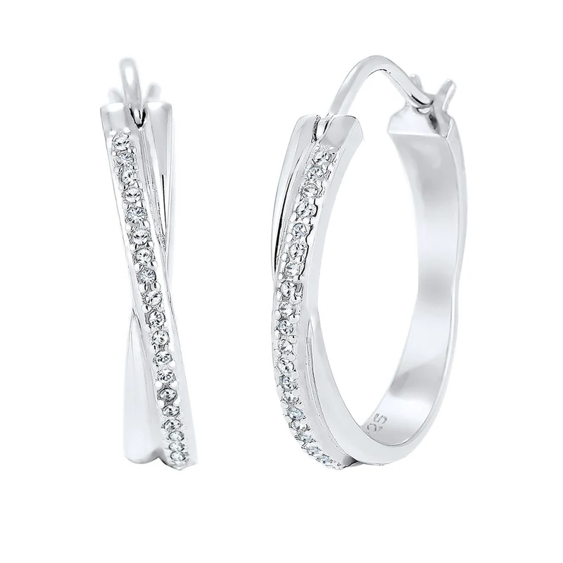 Creole | Mit Kristallen von Swarovski® (Weiß)