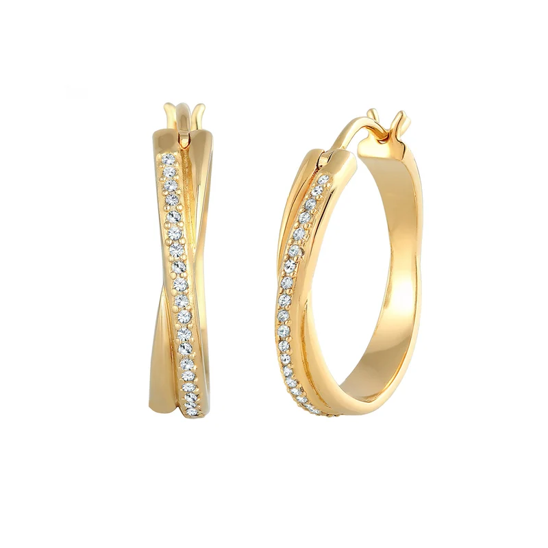 Creole | Mit Kristallen von Swarovski® (Weiß)