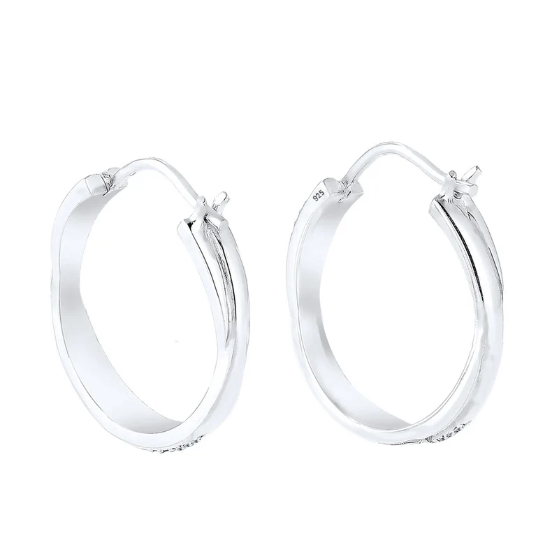 Creole | Mit Kristallen von Swarovski® (Weiß)