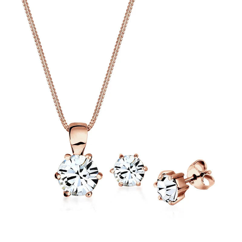 Halskette | Mit Kristallen von Swarovski® (Weiß)