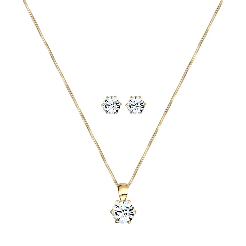 Halskette | Mit Kristallen von Swarovski® (Weiß)