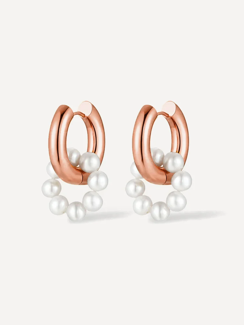 Pearl Hoop Ohrringe