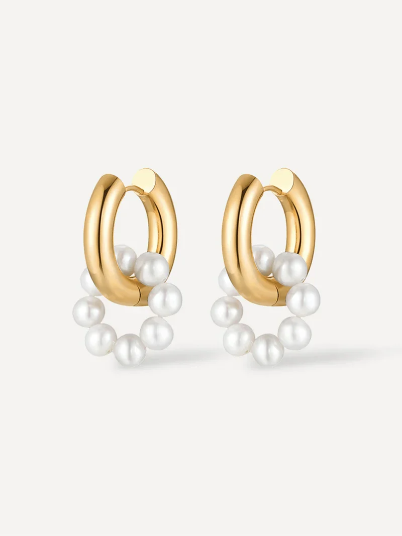 Pearl Hoop Ohrringe