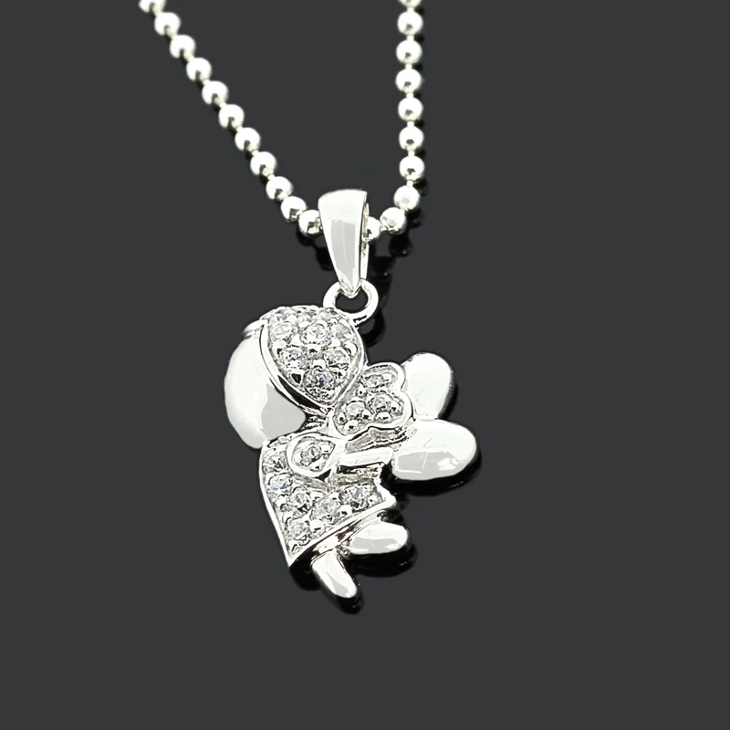 ENGEL KETTE, KETTE SCHUTZENGEL, TAUFKETTE, TAUFSCHMUCK SILBER