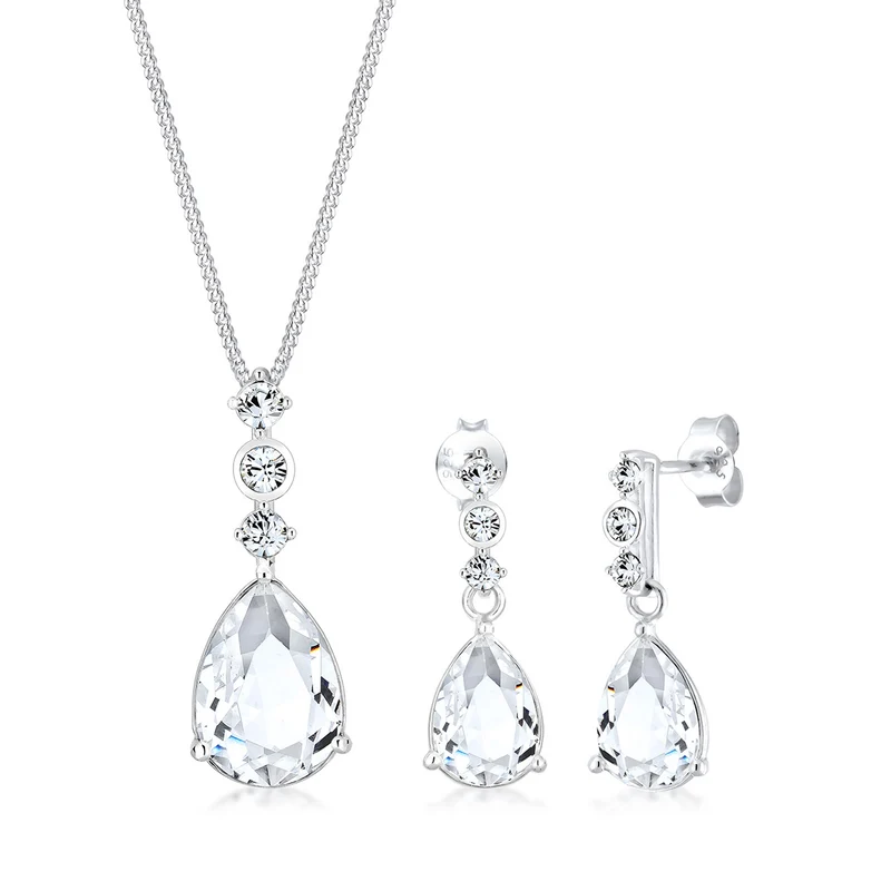 Schmuckset | Kristall ( Weiß )