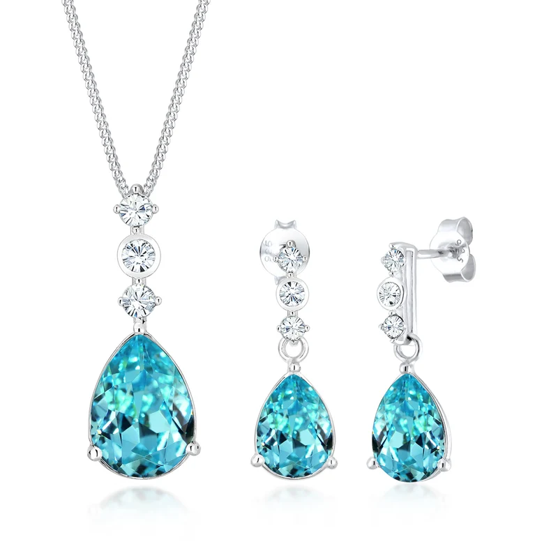 Schmuckset | Kristall ( Weiß )
