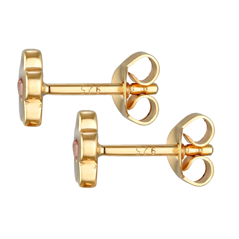 Ohrstecker Blume | Mit Kristallen von Swarovski® (Rosa)