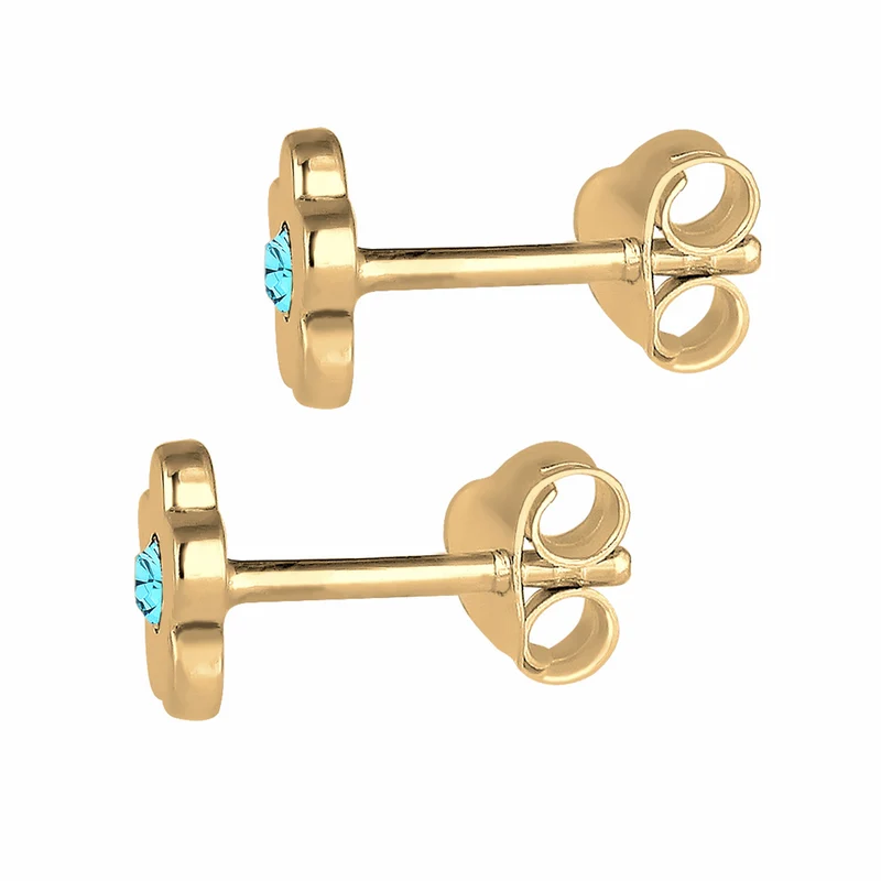 Ohrstecker Blume | Mit Kristallen von Swarovski® (Rosa)