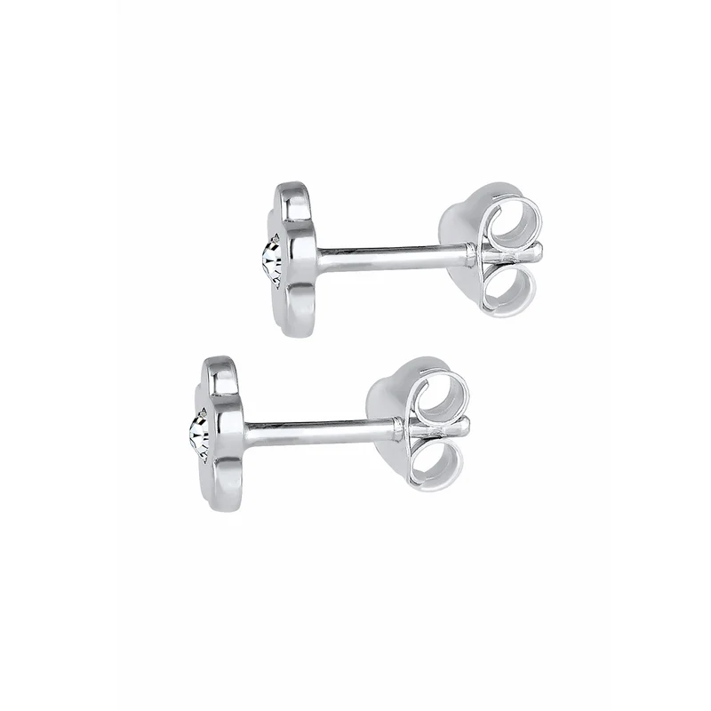 Ohrstecker Blume | Mit Kristallen von Swarovski® (Rosa)