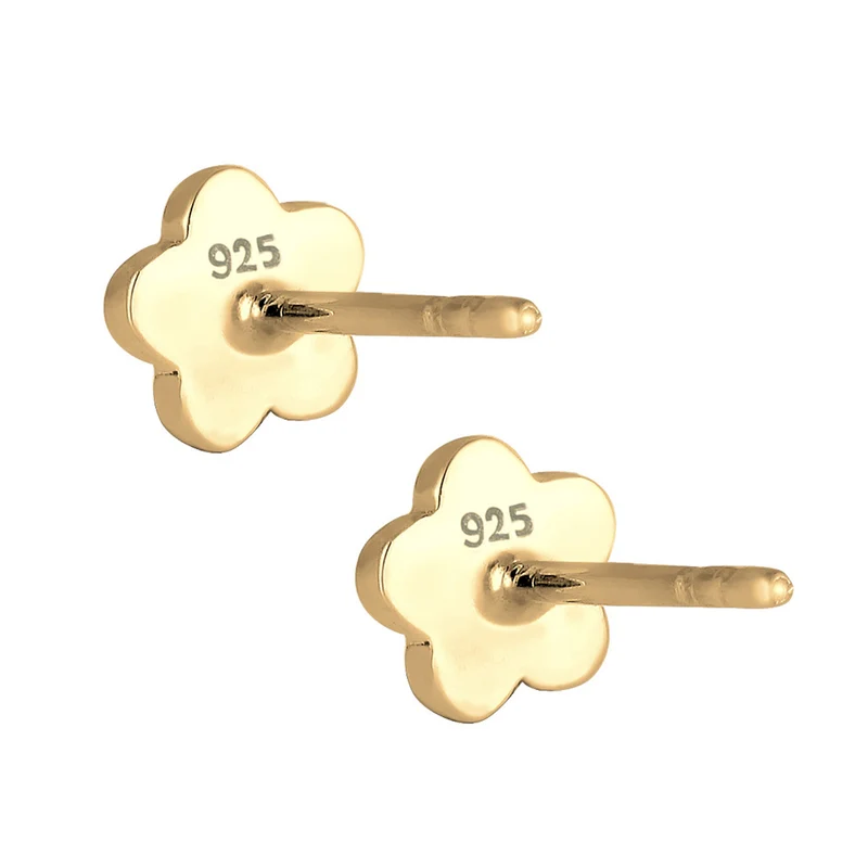 Ohrstecker Blume | Mit Kristallen von Swarovski® (Rosa)