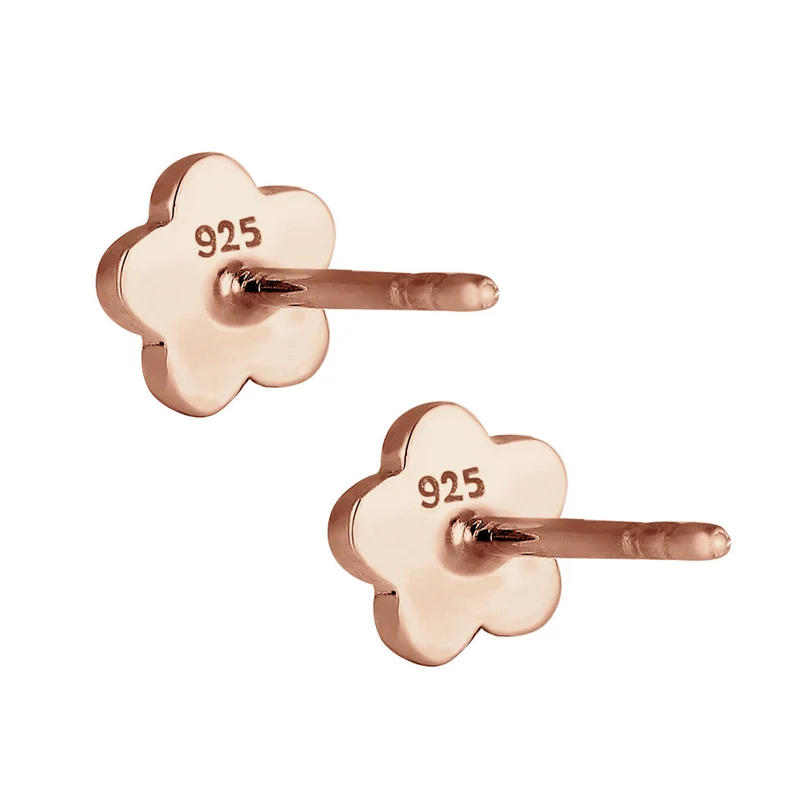 Ohrstecker Blume | Mit Kristallen von Swarovski® (Rosa)