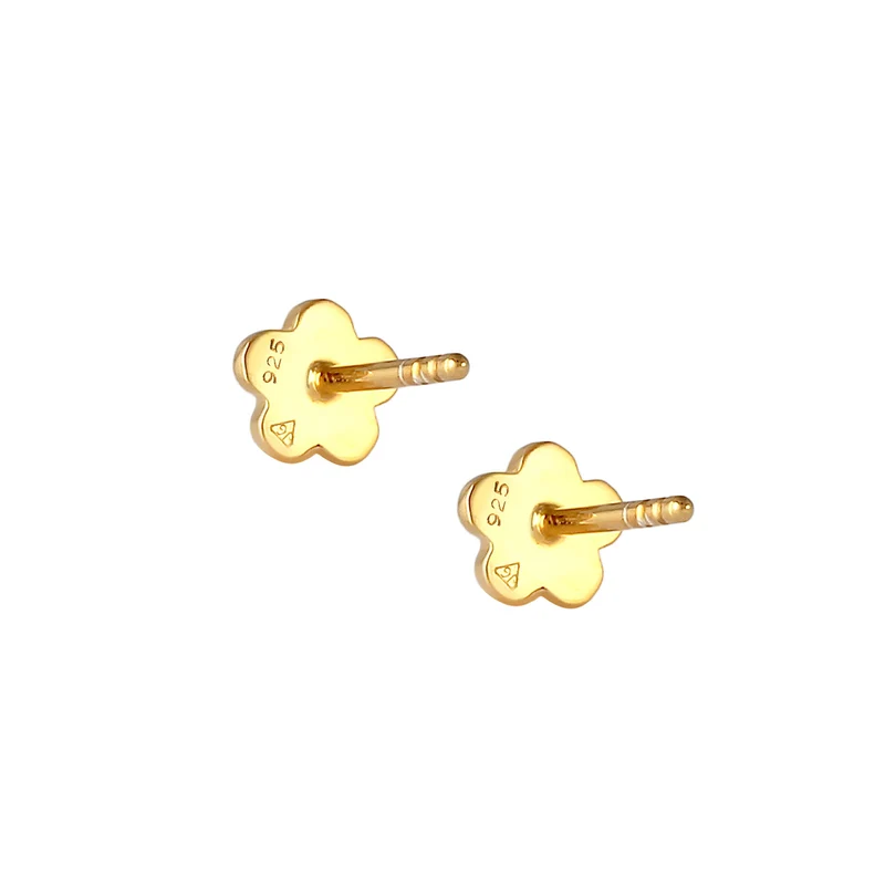 Ohrstecker Blume | Mit Kristallen von Swarovski® (Rosa)