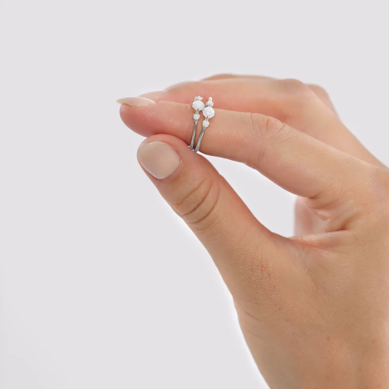 Ring | Opal ( Weiß )