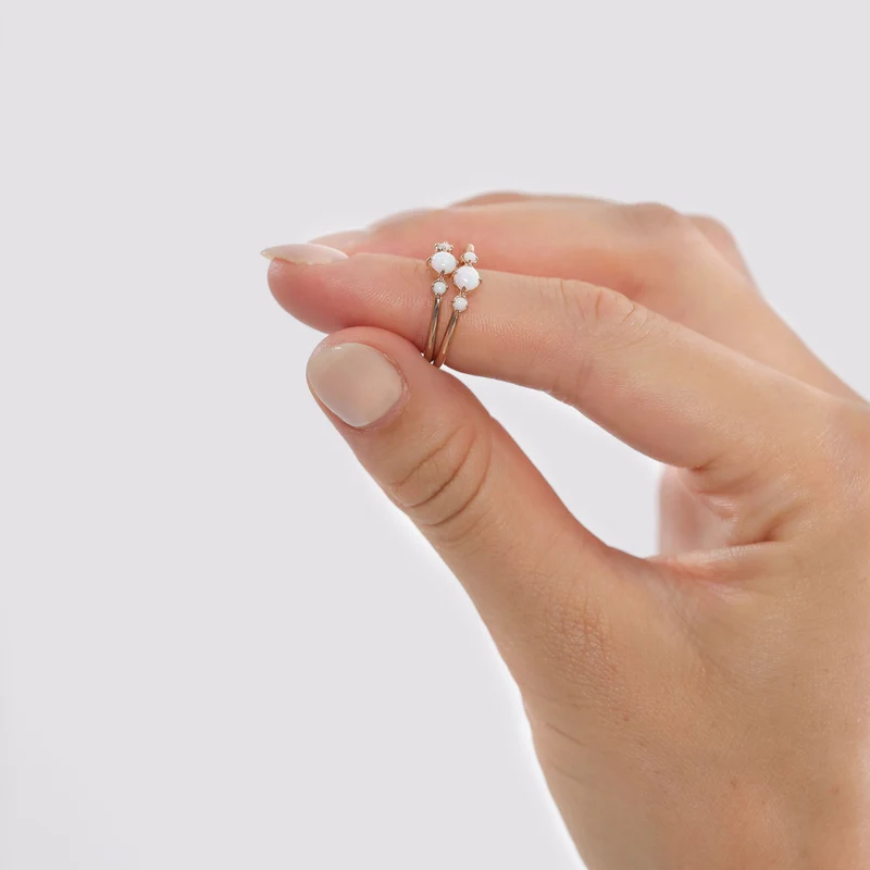 Ring | Opal ( Weiß )