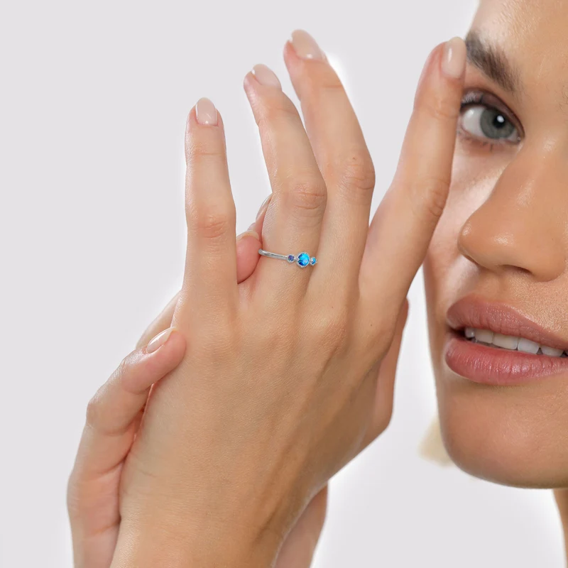Ring | Opal ( Weiß )