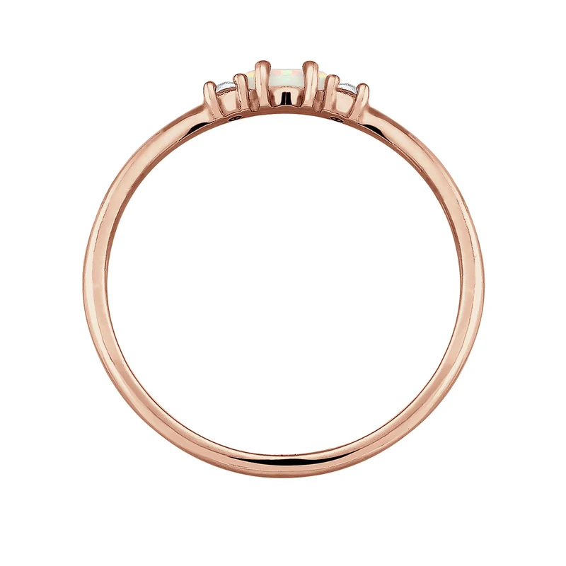 Ring Vintage | Opal & Zirkonia (Weiß)