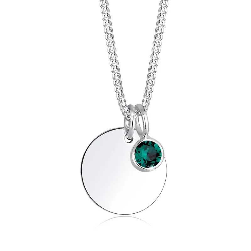 Halskette Geburtsstein | Mit Kristallen von Swarovski® (Weiß)