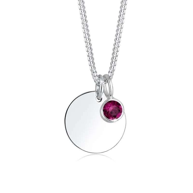 Halskette Geburtsstein | Mit Kristallen von Swarovski® (Weiß)
