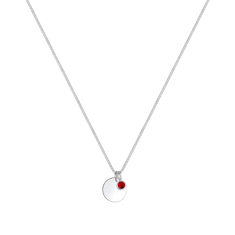 Halskette Geburtsstein | Mit Kristallen von Swarovski® (Weiß)