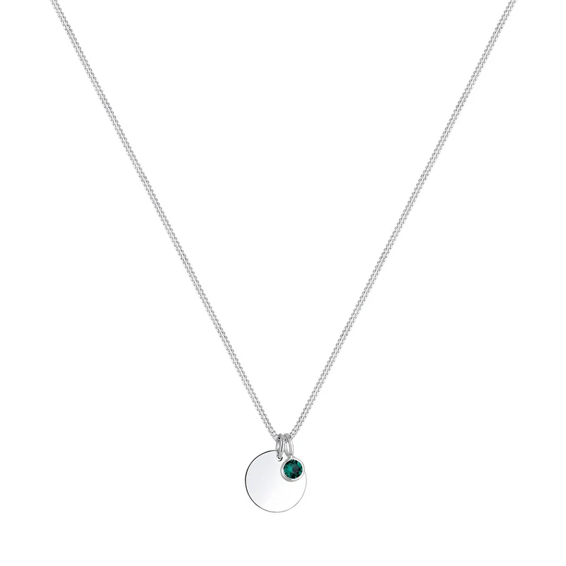 Halskette Geburtsstein | Mit Kristallen von Swarovski® (Weiß)