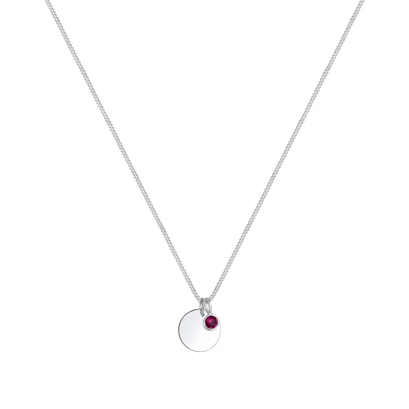 Halskette Geburtsstein | Mit Kristallen von Swarovski® (Weiß)