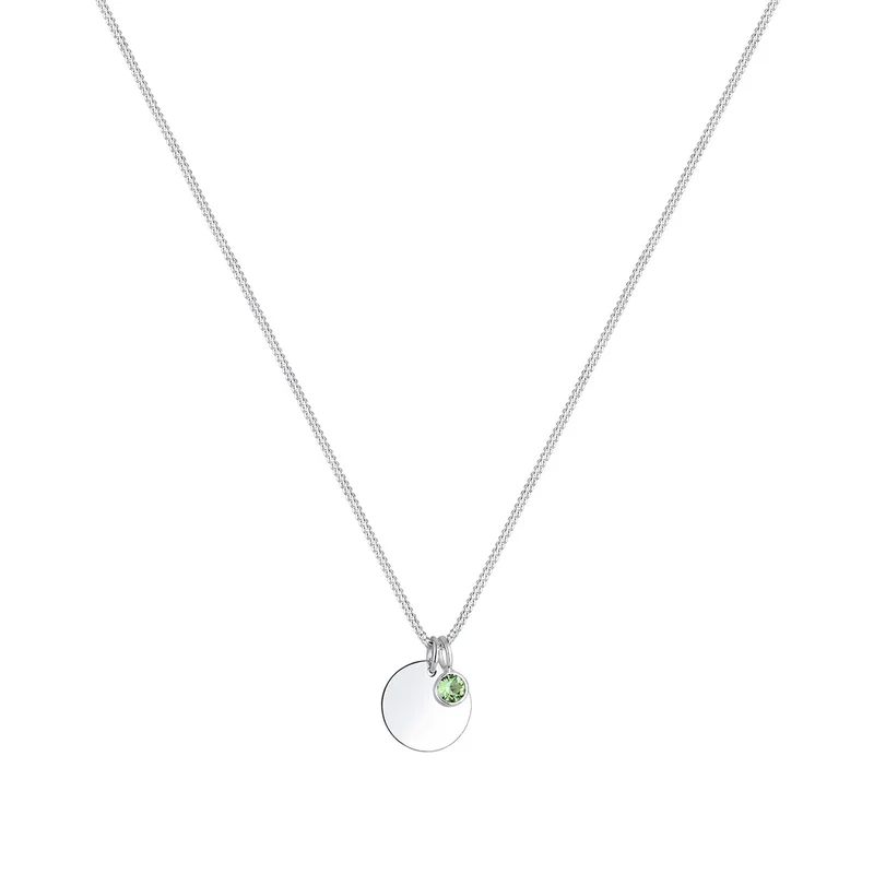 Halskette Geburtsstein | Mit Kristallen von Swarovski® (Weiß)