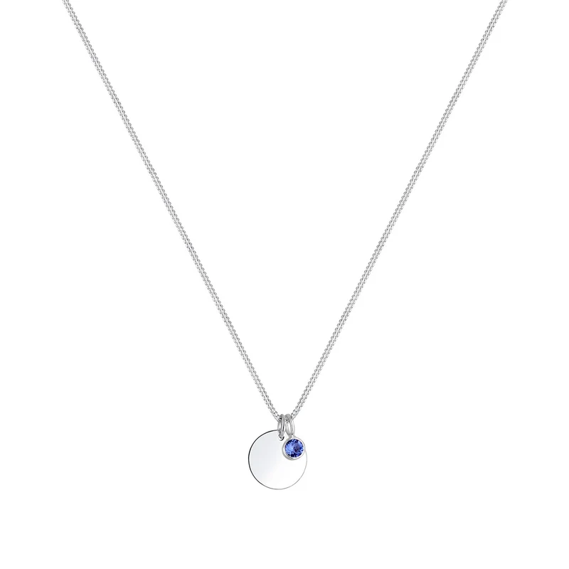Halskette Geburtsstein | Mit Kristallen von Swarovski® (Weiß)