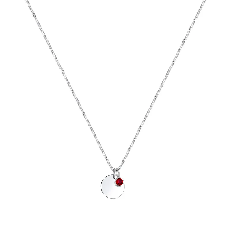 Halskette Geburtsstein | Mit Kristallen von Swarovski® (Weiß)