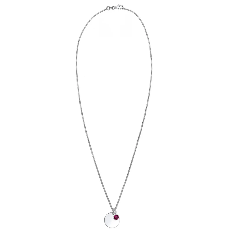 Halskette Geburtsstein | Mit Kristallen von Swarovski® (Weiß)