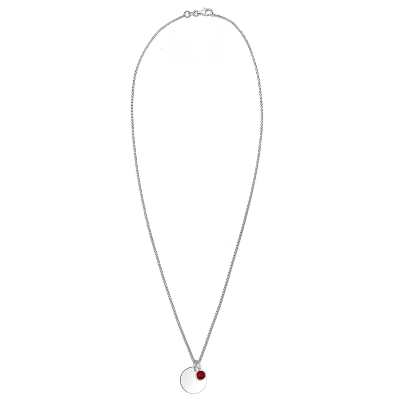 Halskette Geburtsstein | Mit Kristallen von Swarovski® (Weiß)