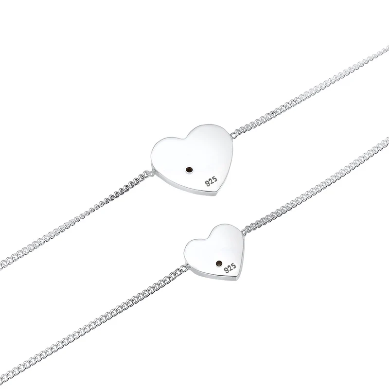Mutter-Kind-Armbandset | Mit Kristallen von Swarovski® (Weiß)