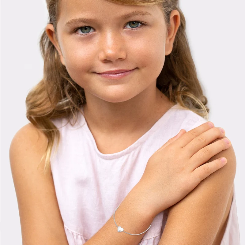 Mutter-Kind-Armbandset | Mit Kristallen von Swarovski® (Weiß)