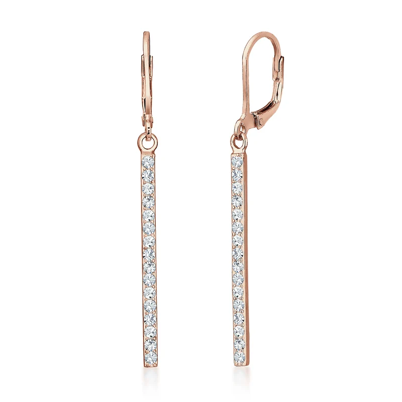 Ohrhänger Geo | Mit Kristallen von Swarovski® (Weiß)