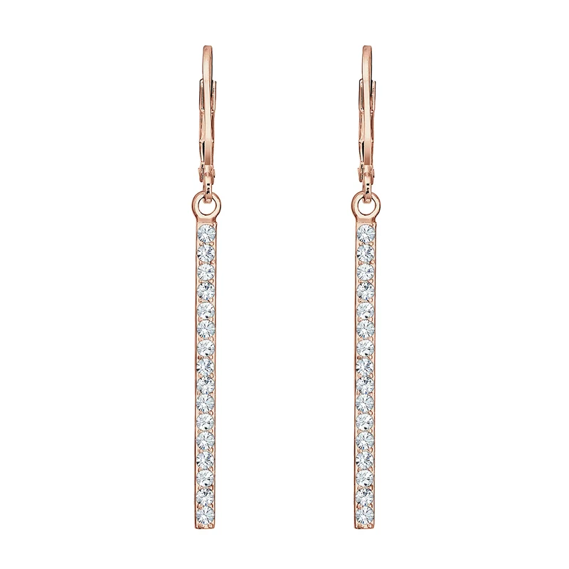 Ohrhänger Geo | Mit Kristallen von Swarovski® (Weiß)