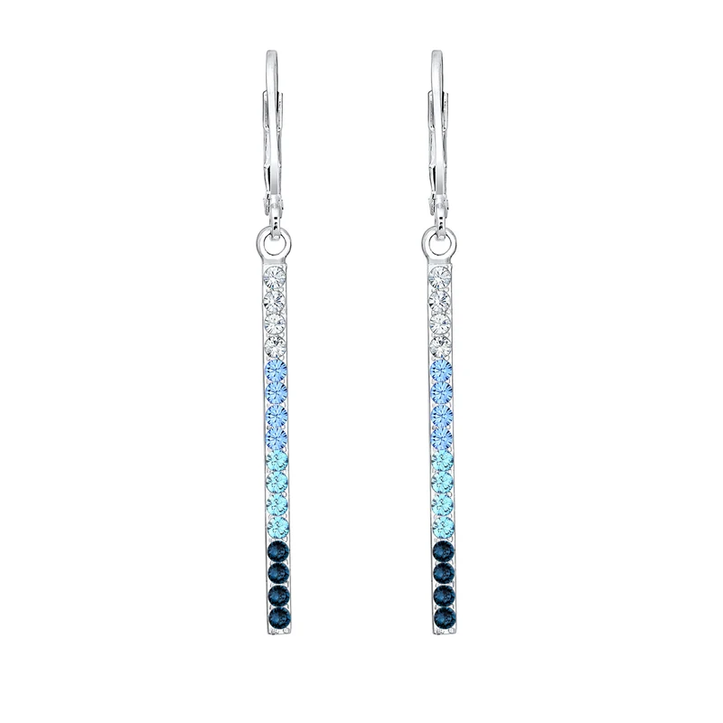 Ohrhänger Geo | Mit Kristallen von Swarovski® (Weiß)