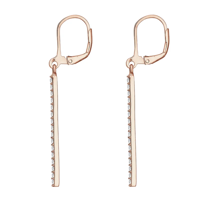 Ohrhänger Geo | Mit Kristallen von Swarovski® (Weiß)
