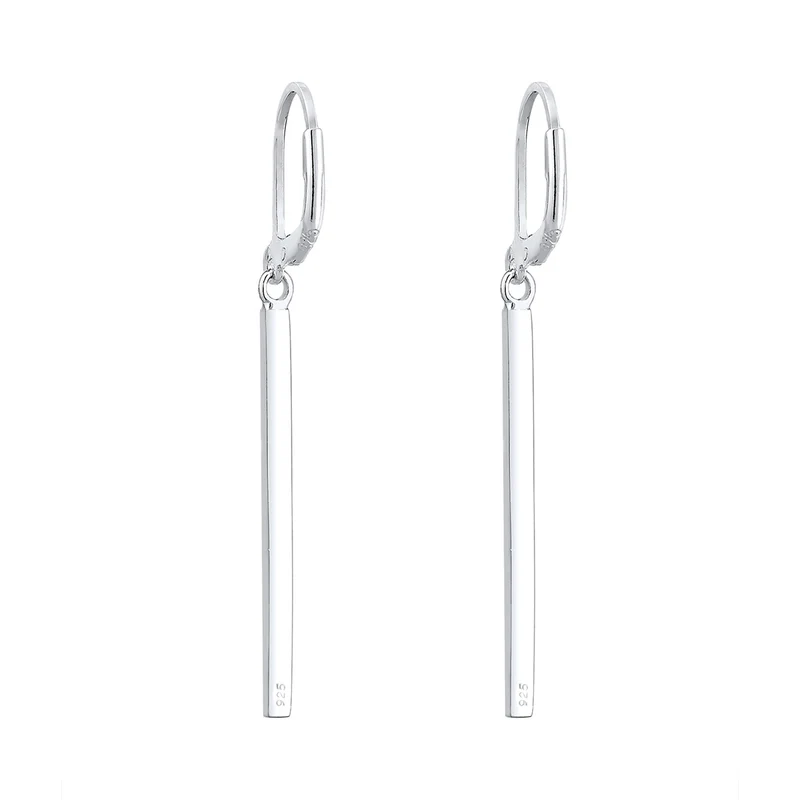 Ohrhänger Geo | Mit Kristallen von Swarovski® (Weiß)