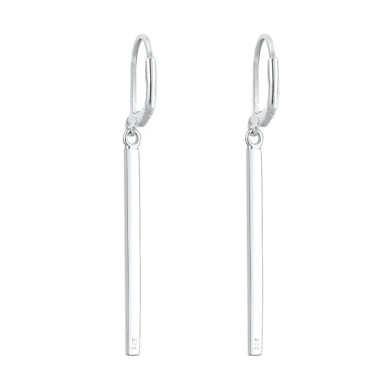 Ohrhänger Geo | Mit Kristallen von Swarovski® (Weiß)