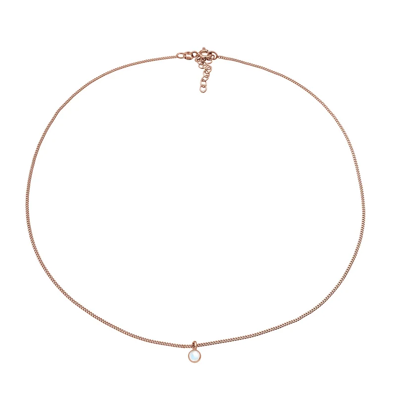 Choker Basic | Mondstein (Weiß)