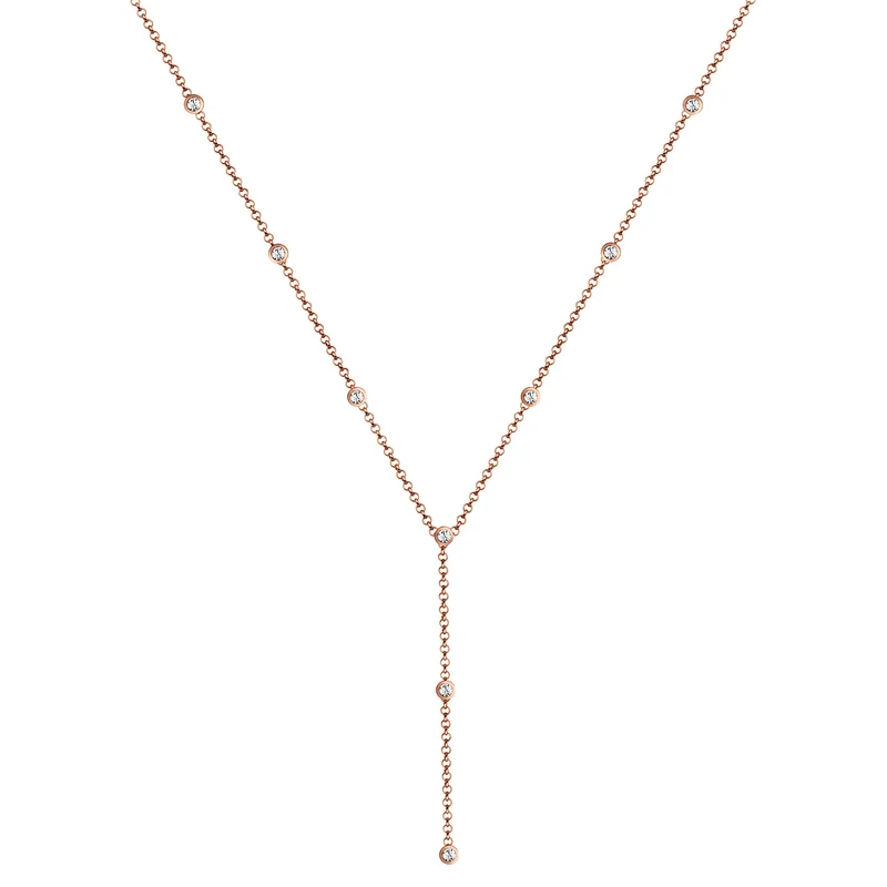 Y-Halskette | Mit Kristallen von Swarovski® (Weiß)