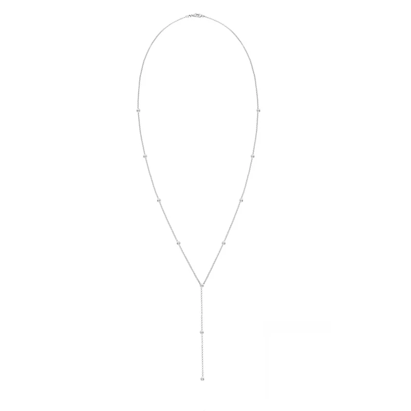 Y-Halskette | Mit Kristallen von Swarovski® (Weiß)