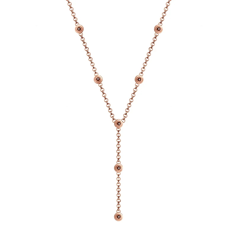 Y-Halskette | Mit Kristallen von Swarovski® (Weiß)