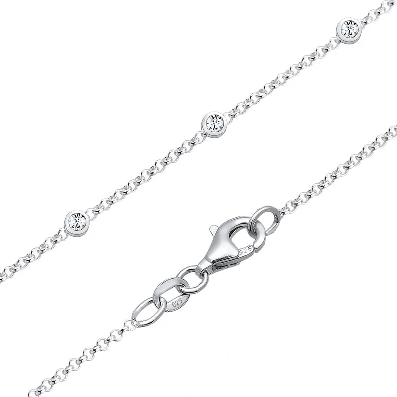 Y-Halskette | Mit Kristallen von Swarovski® (Weiß)