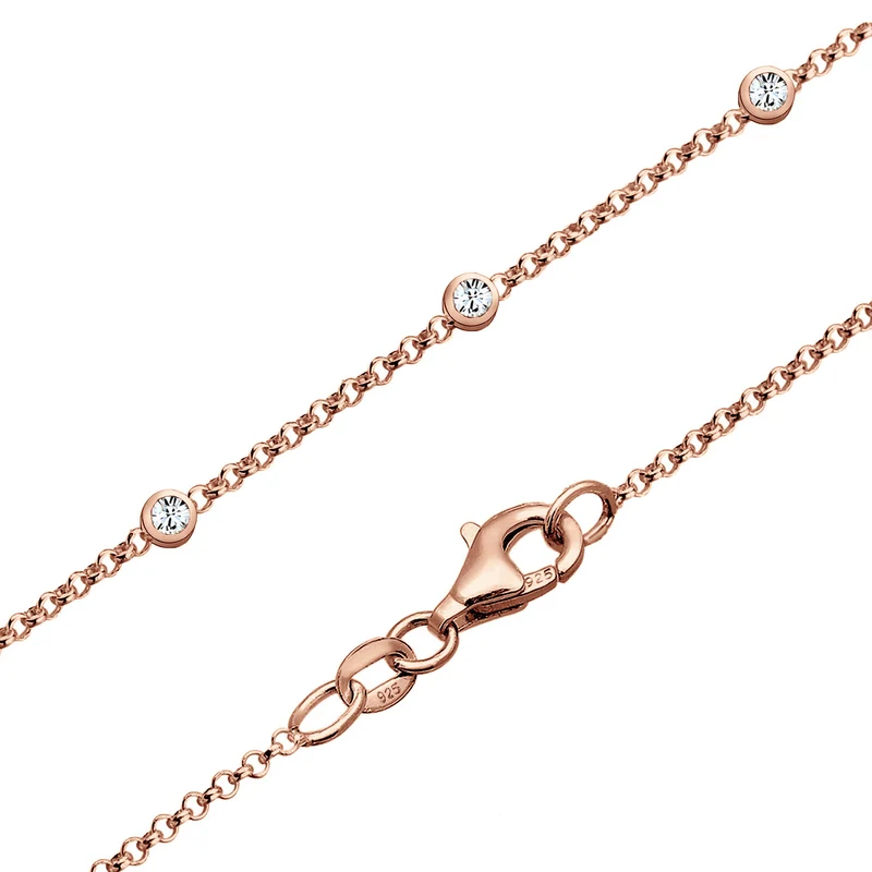 Y-Halskette | Mit Kristallen von Swarovski® (Weiß)