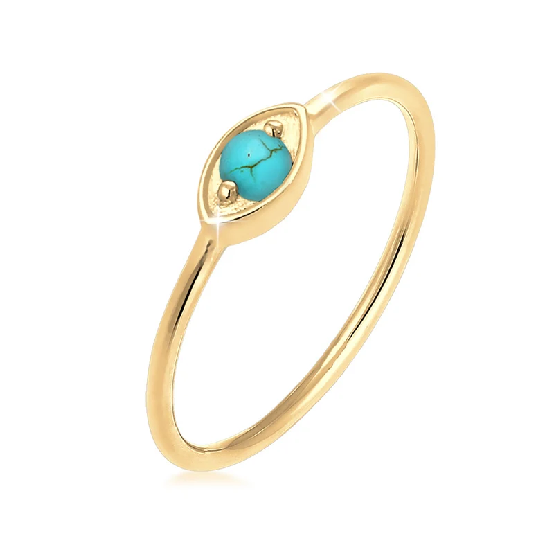 Ring Evil Eye | Howlith ( Türkis )