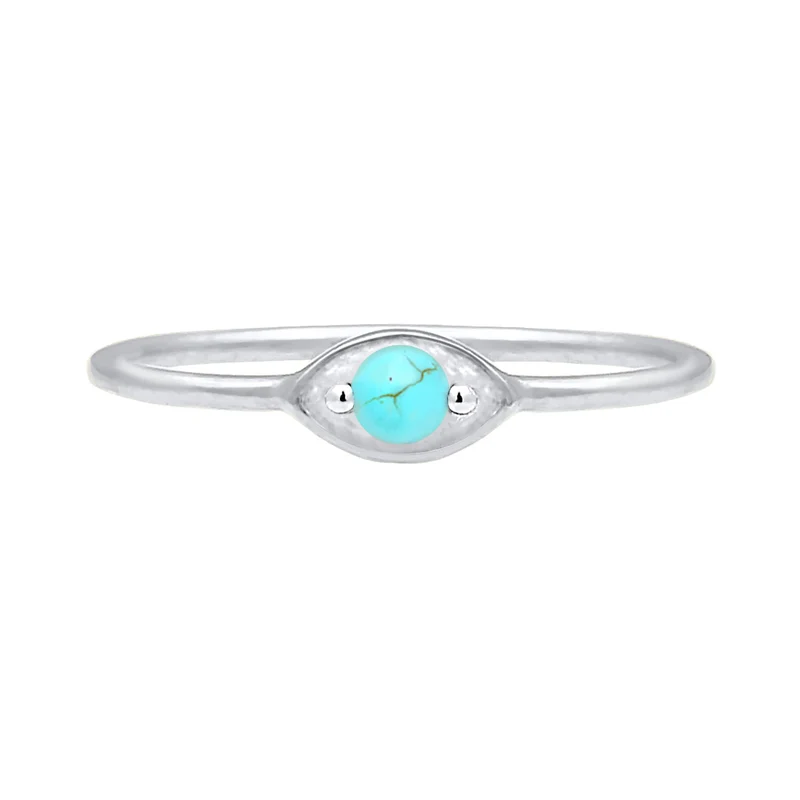 Ring Evil Eye | Howlith ( Türkis )