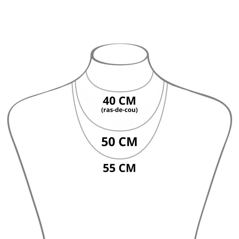 Personalisieren Sie Ihre Perlenkette (55 cm)