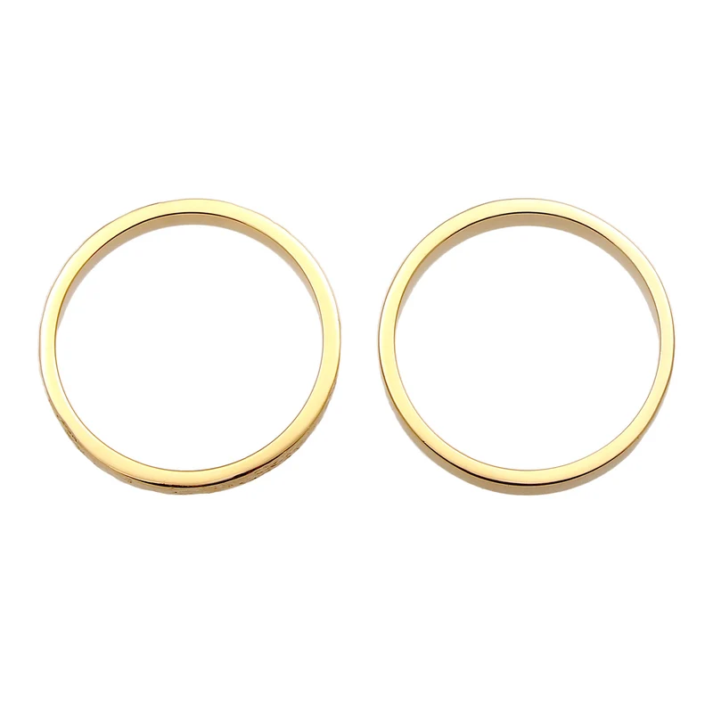 Bandring 2er Set | Gehämmert & Glänzend