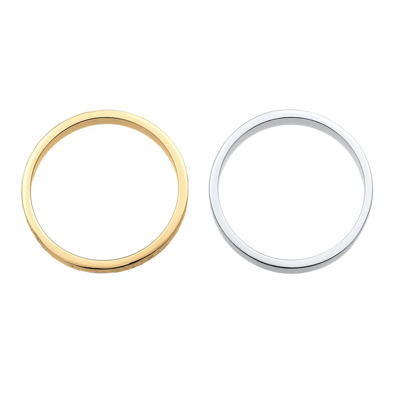 Bandring 2er Set | Gehämmert & Glänzend
